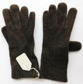 Vintage childrens wool gloves Unused vintage 1960s brown Made in Britain size 3