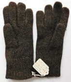 Vintage childrens wool gloves Unused vintage 1960s brown Made in Britain size 4