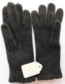 Vintage childrens wool gloves Unused vintage 1960s dark grey British made size 1