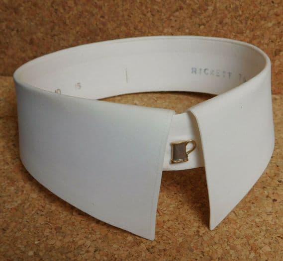Vintage collar size 15 style 10 Collars Ltd  detachable stiff starched separate