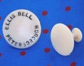 Vintage collar studs advertising Ellis Bell Peterborough tw