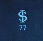 Vintage company tie initials IS or SI logo 77 English kipper UNUSED