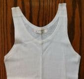 Vintage Creamesta girls vest Size 30 cellular underwear circa 1930s UNUSED