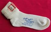 Vintage crepe nylon socks UNUSED 1950s size 6"-7" childrens IMPERFECT