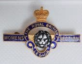 Vintage enamel badge Royal British Legion Womens Section with Lions head