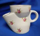 Vintage floral shaving mug with flower pattern including roses and violets VGC