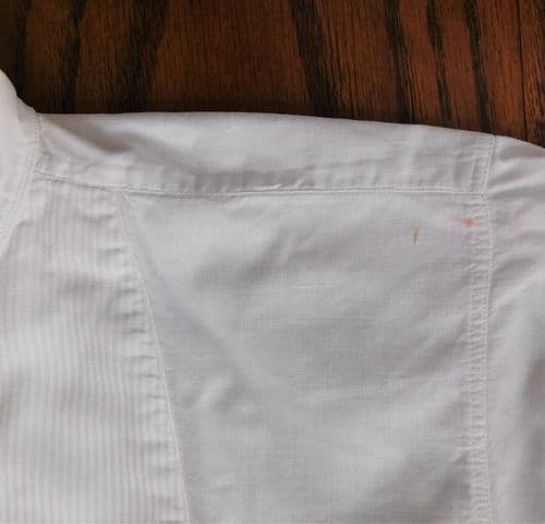 Vintage formal tunic shirt textured bib size 14.5 Arthur Shepherd Cambridge