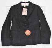 Vintage girls blazer BLACK school uniform UNUSED 34" Three Rs Arthur Howard B6