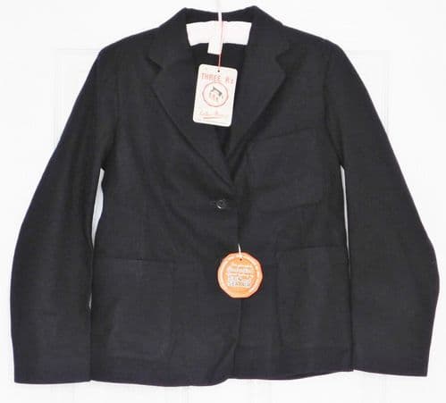 Vintage girls blazer BLACK school uniform UNUSED 34
