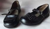 Vintage girls leather shoes Size 9 UNUSED JL by GEO WARD Sussex soles DAMAGED