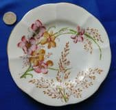 Vintage hand-painted floral plate MEADOW pretty flower pattern 6 inch