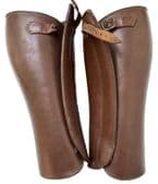 Vintage leather gaiters half-chaps English equestrian riding NEED NEW STRAPS C