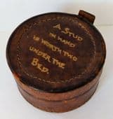 Vintage leather stud box Arden Forest Mens or ladies Needs a few stitches C