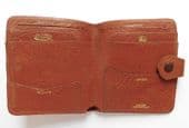 Vintage leather wallet for £5 and £1 notes driving licence insurance stamps etc