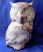 Vintage owl ornament ceramic bird figurine 6 inches tall