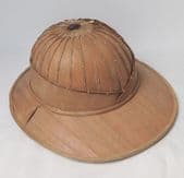 Vintage safari hat made of natural materials jungle hat