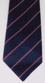 Vintage St Michael tie 1970s striped blue British Made Marks and Spencer