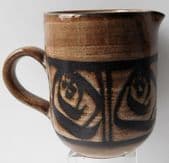 Vintage studio pottery milk jug Powgam Pottery half pint creamer