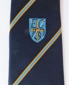 Vintage tie with crest EC 150 crossed swords shield sports club school college