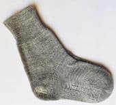 Vintage toddlers ankle socks UNUSED VIYELLA baby size 4" grey children 1950s