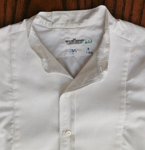 Vintage tunic shirt Marcella bib size 13.75 inch Jermyn St Shirtmakers men boys