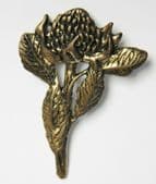 Vintage waratah flower pin brooch signed JJK Australia ladies unusual jewellery