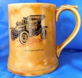 Wade MOKO tankard Veteran Car de Dion Bouton 1904 vintage pottery pint mug