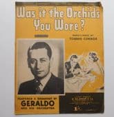 Was it the Orchids You Wore? song by Tommie Connor vintage sheet music 1940s WW2