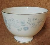 Wedgwood Belle Fleur open sugar bowl basin bone china silver trim 2 available