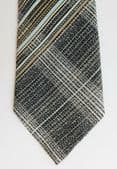 Woven polyester check tie Hinwood & Son Malmesbury vintage mid 20th century