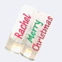 Personalised Christmas Shot Glasses