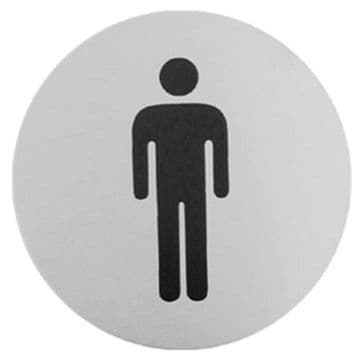 Urban Steel Sign Male Brushed 7038