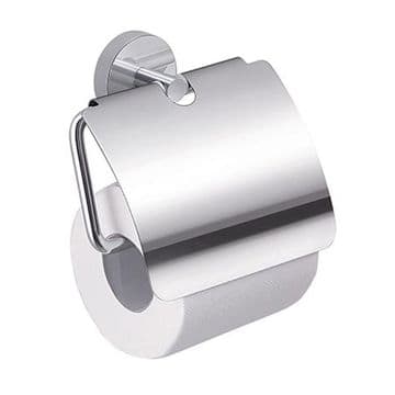 Gedy Eros Toilet Roll Holder With Flap Chrome 2325-13