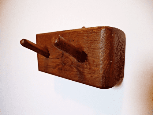 Chunky wooden coat pegs (2)