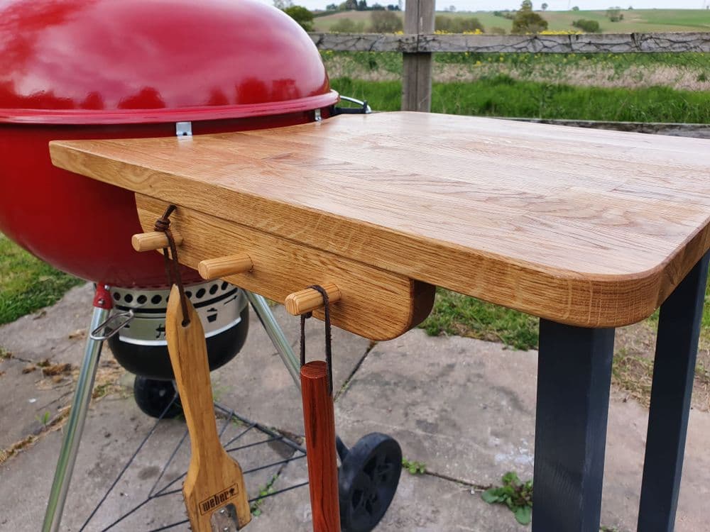 Kettle BBQ side table for 57cm Kettle grills