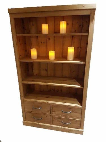 Port Royal 4 drawer bookcase with adjustable shelves