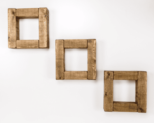 Set of 3 small Cube Style Shelves