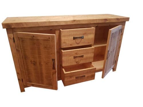 Tortuga Rustic 3 drawer sideboard dresser base