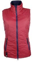 HKM PRO TEAM HICKSTEAD GILET - RED/NAVY - RRP £46.95