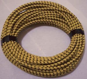 Spark plug wire yellow Braid